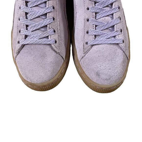 Puma ~ Lavender Suede Lace Up Sneakers ~ size 7 - Picture 3 of 13